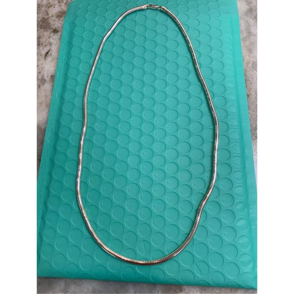 .925 Sterling Silver 22” Snake Chain - Picture 3 of 7